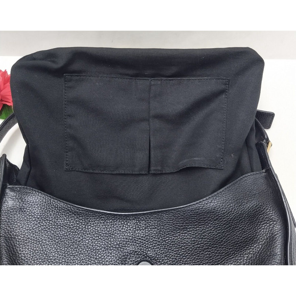 Marc Jacobs The Groove Black Pebbled Leather Flap Closure Hobo Shoulder Bag - Picture 13 of 16